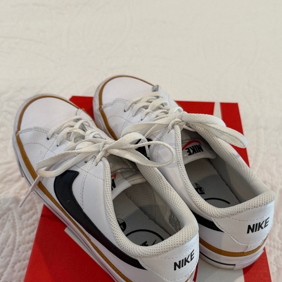 Nike Other - Nike White and Black Sneakers with Brown Accents